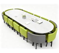 KIBONCY Grand Ensemble De Table D'activités for Enfants Effet Marbre avec Chaises Ergonomiques en Tissu, Jeu D'artisanat d'apprentissage Multi-Places(U)