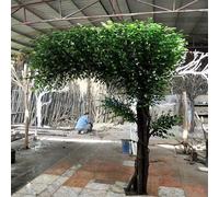 KIBONCY Intérieur extérieur Artificiel Arbres Arbres Faits à la Main Fausse Fleur de Soie souhaitant Arbre avec pelouse pour Le Bureau à Domicile événement de fête de fête de fête(2.5x2m/8.2x6.6ft)