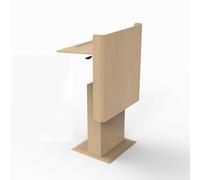 KIBONCY Lectern Podium, Speaker Stand with Spacious Reading Platform for Church, Office, School, Conferences & Home(A)