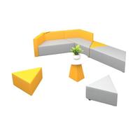 KIBONCY Leisure Office Sofa Set,Creative Minimalist Group for Small Offices Reception Areas, and Early Education Training Center Lounge(6)