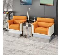 KIBONCY Luxury Billiard Room Lounge Sofa Set, Dedicated Viewing and Rest Area Booths, PU Leather Chair with Backrest, for Pool Halls(F)