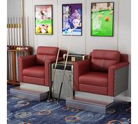 KIBONCY Luxury Billiard Room Viewing Couch Set, Heavy-Duty Upholstered Pool Hall Seating, Modern Game Sofa with Metal Footrest(L)