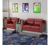 KIBONCY Luxury Billiard Room Viewing Couch Set, Heavy-Duty Upholstered Pool Hall Seating, Modern Game Sofa with Metal Footrest(M)