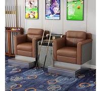 KIBONCY Luxury Billiard Room Viewing Couch Set, Heavy-Duty Upholstered Pool Hall Seating, Modern Game Sofa with Metal Footrest(A)