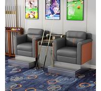 KIBONCY Luxury Billiard Room Viewing Couch Set, Heavy-Duty Upholstered Pool Hall Seating, Modern Game Sofa with Metal Footrest(G)