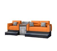 KIBONCY Luxury Ingot-Style Billiard Lounge Chair, High-End Leather Upholstered Game Seat with Stable Metal Frame, Comfortable Spectator Seating for Pool Hall(A)