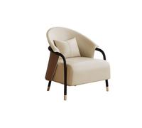 KIBONCY Luxury Light Reception Sofa Furniture Set, 3-Seater Couch with 2 Upholstered Accent Chairs, Metal Leg Leisure Seating for Apartment(B)