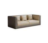 KIBONCY Luxury Light Reception Sofa Furniture Set, 3-Seater Couch with 2 Upholstered Accent Chairs, Metal Leg Leisure Seating for Apartment(C)