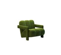 KIBONCY Mid-Century Padded Armrest Upholstered Sofa, Channel Tufted Bubble Shaped Velvet Accent Couch, Multi-Size Indoor Leisure for Home(B)