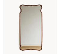 KIBONCY Miroir français Pleine Longueur du Milieu siècle, Style irrégulier américain rétro penché, Dressing Mural for Chambre à Coucher(80x170CM)