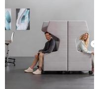 KIBONCY Mobilier de Salon Chic, canapés de Bureau, Espace de réception et de détente Semi-fermé, cabines privées for Les négociations(Six)