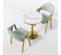 KIBONCY Modern Accent Chair & Table Desk Set,Modern Upholstered Armchair & Table Desk Set, for Home Office, Dining Room, Living Room(7)