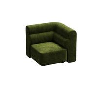 KIBONCY Modern Boucle Accent Chair - Cozy Corner Modular Single Sofa Customizable Component for Living Room(G)