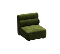 KIBONCY Modern Boucle Accent Chair - Cozy Corner Modular Single Sofa Customizable Component for Living Room(J)