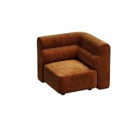 KIBONCY Modern Boucle Accent Chair - Cozy Corner Modular Single Sofa Customizable Component for Living Room(H)