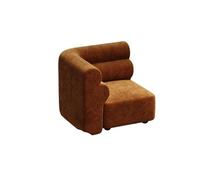 KIBONCY Modern Boucle Accent Chair - Cozy Corner Modular Single Sofa Customizable Component for Living Room(E)