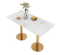 KIBONCY Modern Dining Table Set Office Business Hotel Lobby Reception Dining Table Tea Shop Table and Chair Set Simple(C)