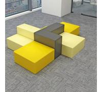 KIBONCY Modern Office Sofa Set for Reception Lobby Comfortable Upholstered Lounge Couch Combination for Business Hall Conference Area Public Space Commercial Furniture(A)