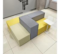 KIBONCY Modern Office Sofa Set for Reception Lobby Comfortable Upholstered Lounge Couch Combination for Business Hall Conference Area Public Space Commercial Furniture(E)