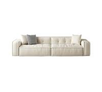 KIBONCY Modern Sectional Sofa, Oversized Boucle Couch for Living Room Small, Compact Modular for Tiny Apartments(F)