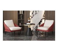 KIBONCY Modern Single Seating Set - Leisure Sofa Chair with Side Table for Salon VIP Lounge Hotel Lobby KTV Reception Office Waiting Area(Set,C)