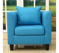 KIBONCY Modern Small Room Sofa, Modern Accent Chair, Cosy Padding, Sturdy Wooden Frame, for Living Room, Bedroom(B,72CM)