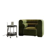 KIBONCY Modular Boucle Sectional Sofa - Armless Component Customizable L-Shaped Couch Upholstered Armchair for Living Room(A)