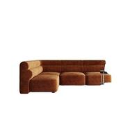 KIBONCY Modular Boucle Sectional Sofa - Armless Component Customizable L-Shaped Couch Upholstered Armchair for Living Room(E)