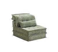 KIBONCY Modular Chenille Floor Sofa Chair, Convertible Couch Adjustable Lounge, Multi-Position Lazy for Living Room & Bedroom(E)