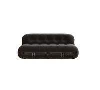 KIBONCY Modular Cloud Sofa, Faux Leather 3-Seater with High-Density Foam 2 Seater Loveseat and Accent Chair, for Living Room(H)