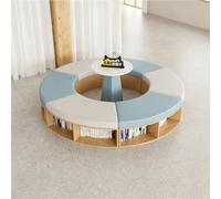 KIBONCY Modular Curved Library Sofa, Creative Curved Sofa Set for Office for Bookstore and Lobby(F)