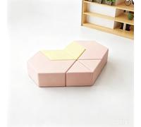 KIBONCY Modular Geometric Fabric Sofa Block, Lobby Combination Rhombus Triangle Ottoman Seat for Office Reception(F)
