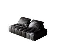 KIBONCY Modular Leather Sectional Sofa, Tufted Floor, Couch with Multi-Size Options, Stylish Living Room Furniture(C)