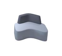 KIBONCY Modular Office Sofa Set Modern Curved, Sectional Couch with High-Density Foam Or Collaborative Workspaces and Lounges(120x100cm)