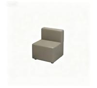 KIBONCY Modular Office Waiting Sofa Module, Color Optional Spliced Reception Lounge Ottoman with Round Side Table, Durable Upholstered Seat Furniture for Home