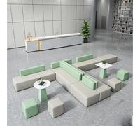 KIBONCY Modular Reception Sofa Set, Commercial Lobby Lounge Seating, for Relaxed Settings,for Office Waiting Area & Client Lounge(H)