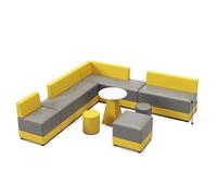 KIBONCY Modular Sectional Sofa, L-Shaped Modular Reception Sofa Set, for Office Lobby, Waiting Area, Meeting Room(3)