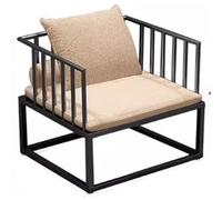 KIBONCY Nouveau canapé de Meubles en Fer de Style Chinois, Ensemble de Table et de chaises commerciales, Table de Meubles de réception et de négociation for Restaurant et hôtel(D)