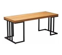 KIBONCY Nouveau canapé de Meubles en Fer de Style Chinois, Ensemble de Table et de chaises commerciales, Table de Meubles de réception et de négociation for Restaurant et hôtel(180cm b)