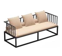 KIBONCY Nouveau canapé de Meubles en Fer de Style Chinois, Ensemble de Table et de chaises commerciales, Table de Meubles de réception et de négociation for Restaurant et hôtel(H)