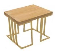 KIBONCY Nouveau canapé de Meubles en Fer de Style Chinois, Ensemble de Table et de chaises commerciales, Table de Meubles de réception et de négociation for Restaurant et hôtel(60cm a)