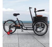 KIBONCY Petit Tricycle À Pédales avec Bac De Rangement Scellé, Cadre Bas, Vélo De Transport À Trois Roues for Le Transport Domestique, Les Fournitures De Jardin Et Les Livraisons(Style8)