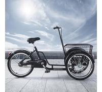 KIBONCY Petit Tricycle À Pédales avec Bac De Rangement Scellé, Cadre Bas, Vélo De Transport À Trois Roues for Le Transport Domestique, Les Fournitures De Jardin Et Les Livraisons(Style9)