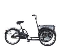 KIBONCY Petit Tricycle À Pédales avec Bac De Rangement Scellé, Cadre Bas, Vélo De Transport À Trois Roues for Le Transport Domestique, Les Fournitures De Jardin Et Les Livraisons(Style1)