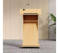 KIBONCY Podium de pupitre en Bois Massif, Support de Parole Minimaliste Moderne for Salle de conférence, Bureau de réception for Hall d'hôtel, chaire de cérémonie(C)