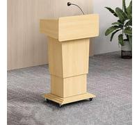 KIBONCY Podium Mobile à Hauteur réglable, Support de pupitre Roulant avec roulettes, chaire parlante Portable for Salle de conférence, Bureau de présentation de Formation(A)