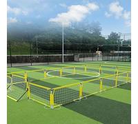 KIBONCY Portable Kids Soccer Fence, Foldable Football Training Barrier Net for Backyard, Kindergarten, Toddler Sports Activities, Easy Setup(7.5x4.5m)