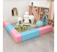 KIBONCY Premium Modular Sofa Set,PU Leather Semicircle Combination Bench Sofa, for Preschool, Classroom, Waiting Room & Playroom(150 * 40 * 40CM)
