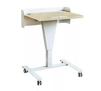 KIBONCY Pupitre à Hauteur réglable, Bureau Roulant Ergonomique, Cadre de Bureau Assis-Debout for Bureau, Salle de Classe, Ordinateur Portable, enseignement, présentations et Plus Encore(A)