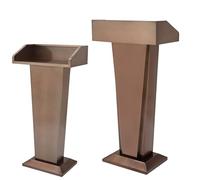 KIBONCY Pupitre en Acier Inoxydable à roulettes, idéal for Les églises, Les conférences, Les Discours et Les Mariages.(B)